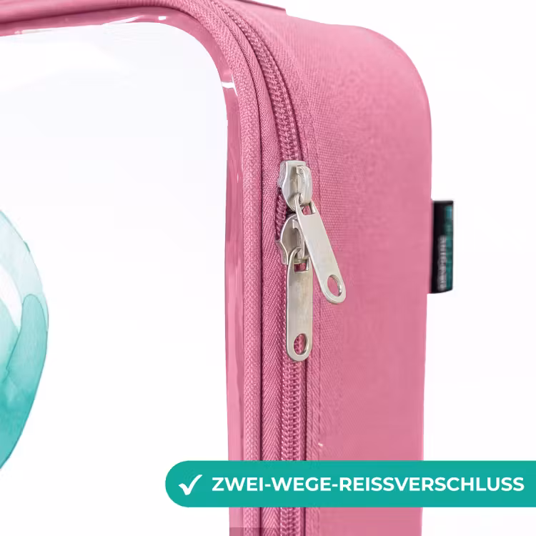 Kinderkoffer Rosa - Elefant mit blauem Luftballon — 5