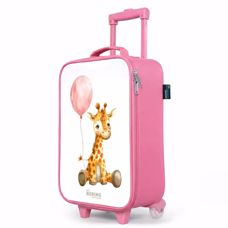 Kinderkoffer Rosa - Giraffe mit rosa Luftballon — 8