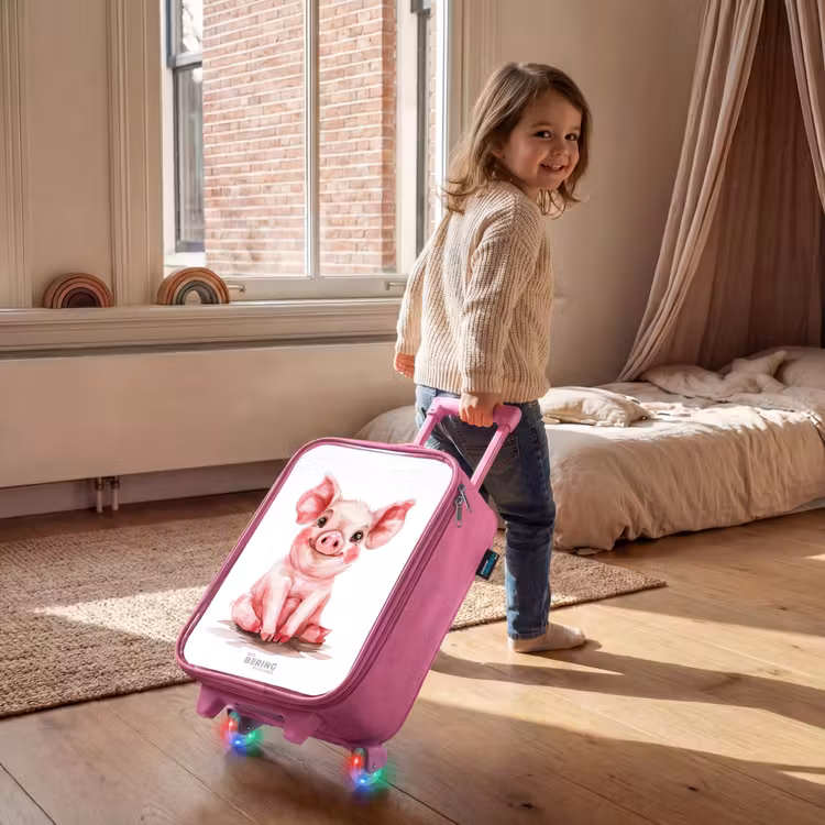 Kinderkoffer Rosa - Rosa Babyschweinchen — 2