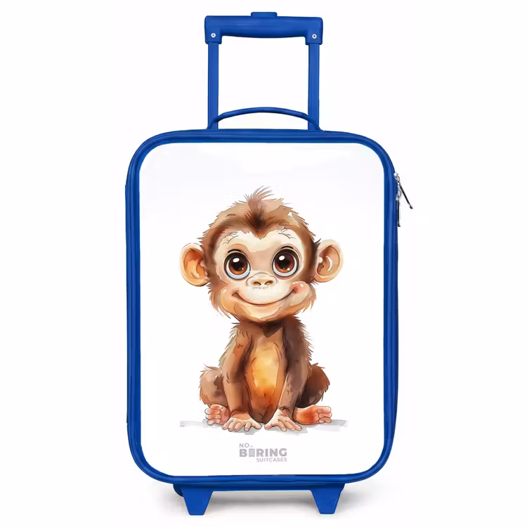 Kinderkoffer Blau - Baby-Affe — 1