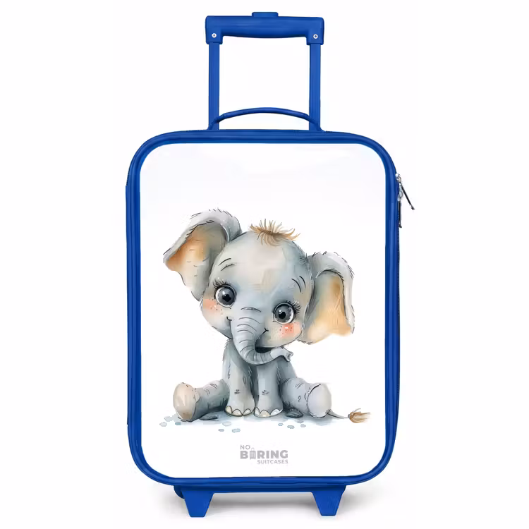 Kinderkoffer Blau - Baby-Elefant — 1