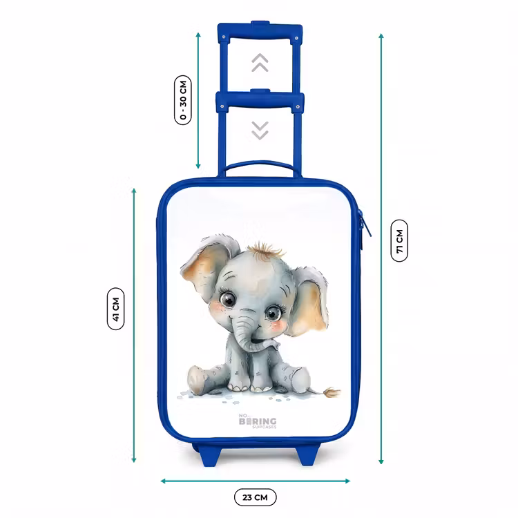 Kinderkoffer Blau - Baby-Elefant — 7