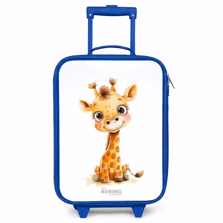 Kinderkoffer Blau - Baby-Giraffe — 1