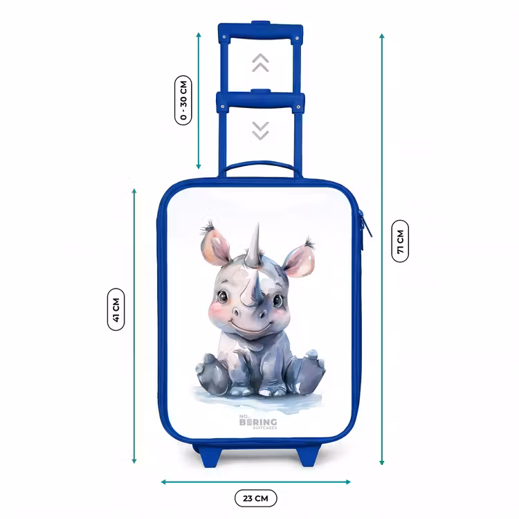 Kinderkoffer Blau - Baby Nashorn — 7