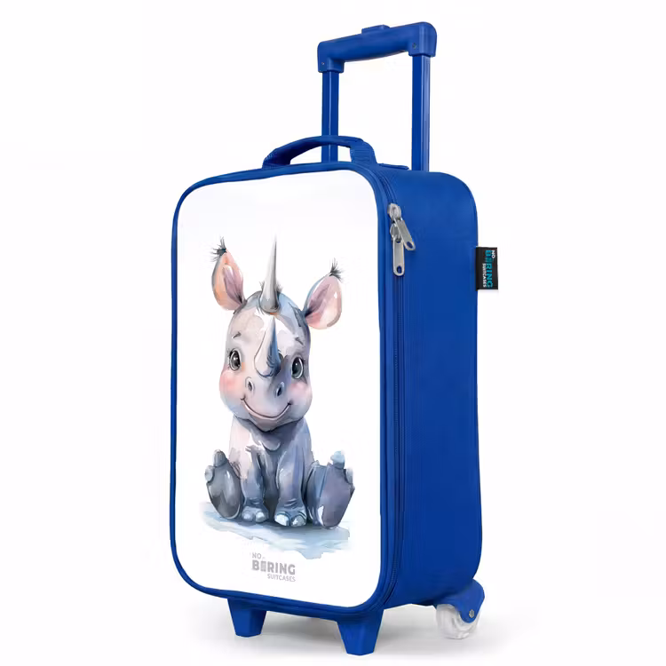 Kinderkoffer Blau - Baby Nashorn — 8