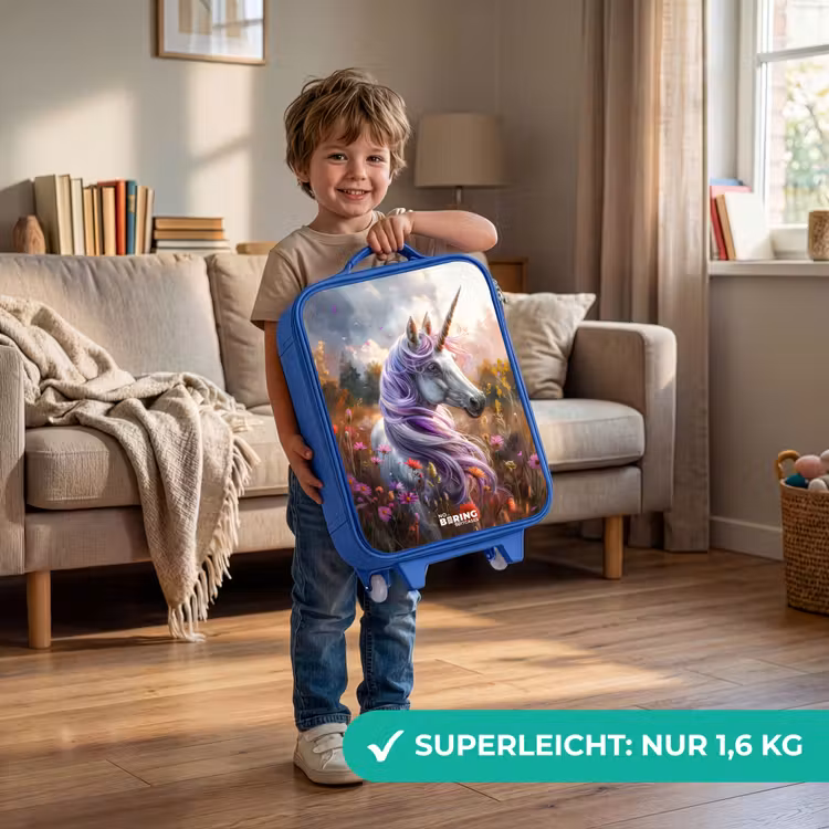Kinderkoffer Blau - Lavendelfederhorn — 3