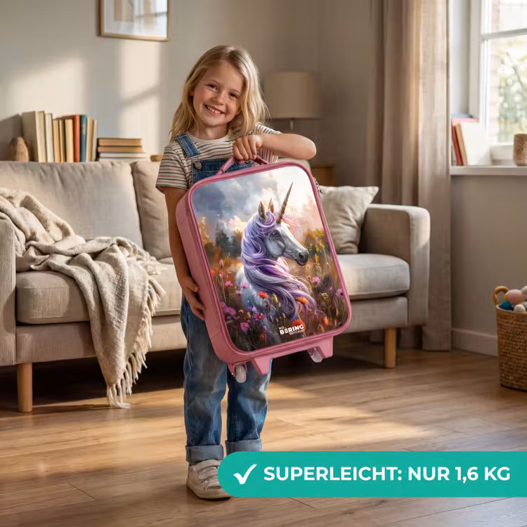 Kinderkoffer Rosa - Lavendelfederhorn — 3