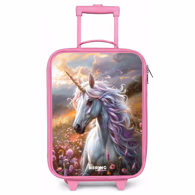 Kinderkoffer Rosa - Pastellfarbene Perle Horn — 1