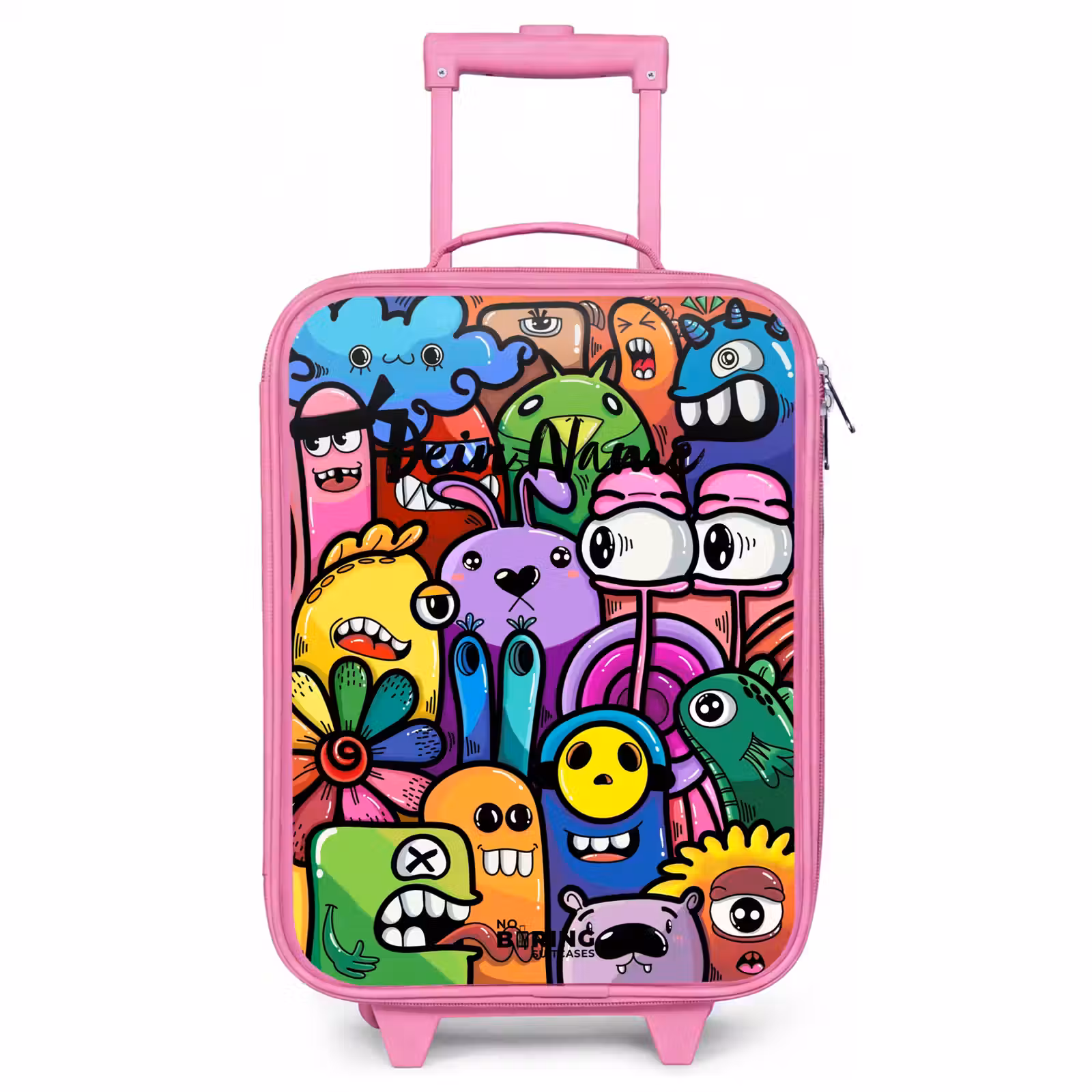 Kinderkoffer Rosa - Lustige bunte Monster — 1