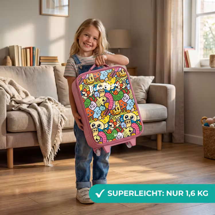Kinderkoffer Rosa - Fantasietiere, die lachen und bunt sind — 3