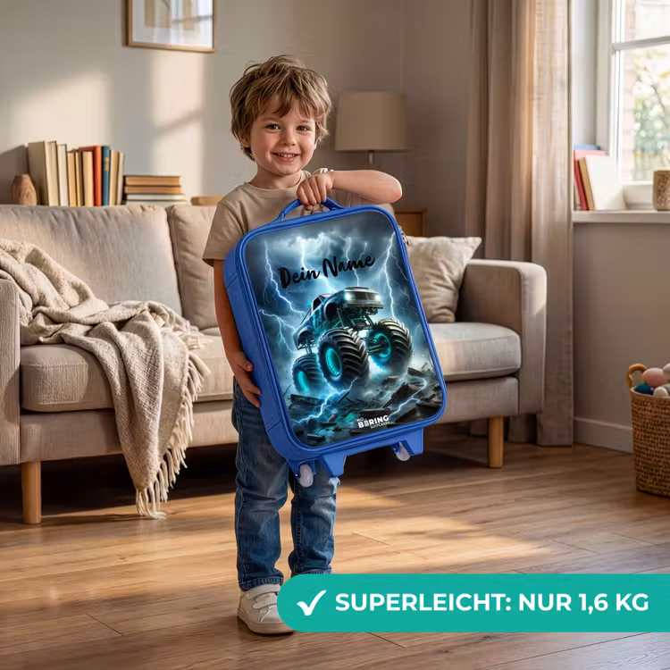 Kinderkoffer Blau - Donner-Räder — 3