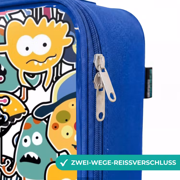 Kinderkoffer Blau - Wanzen mit großen Augen — 5