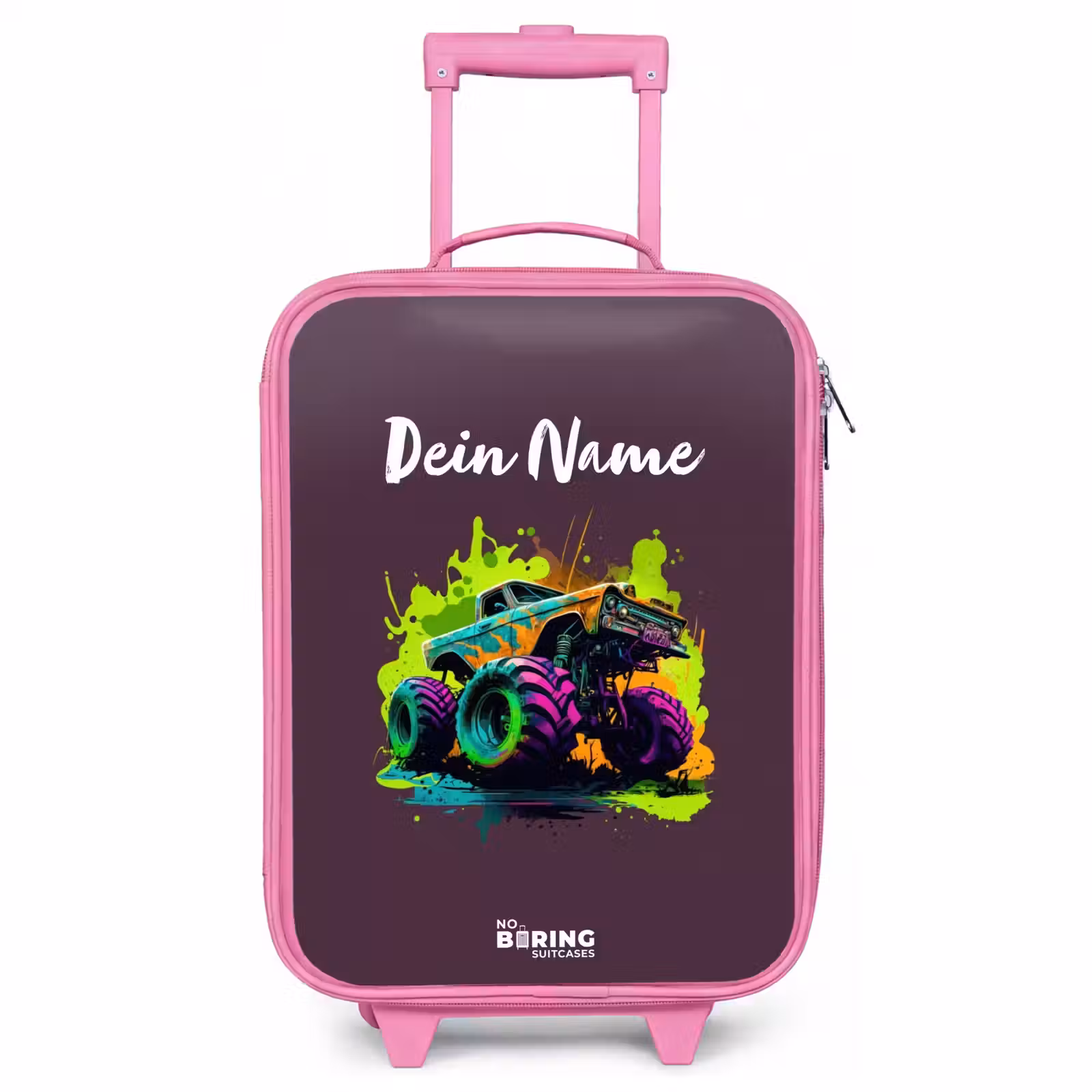 Kinderkoffer Rosa - Neon-Räder — 1