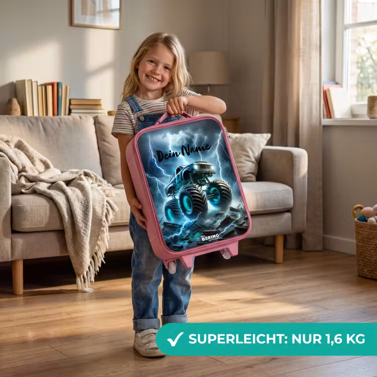 Kinderkoffer Rosa - Donner-Räder — 3