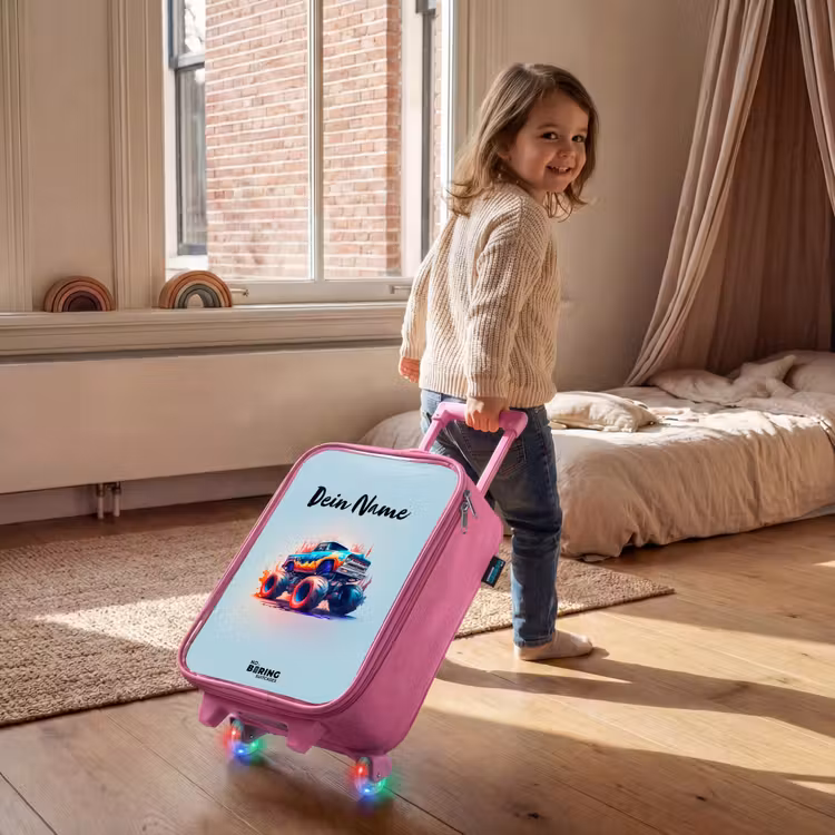 Kinderkoffer Rosa - Fierce Wheels — 2