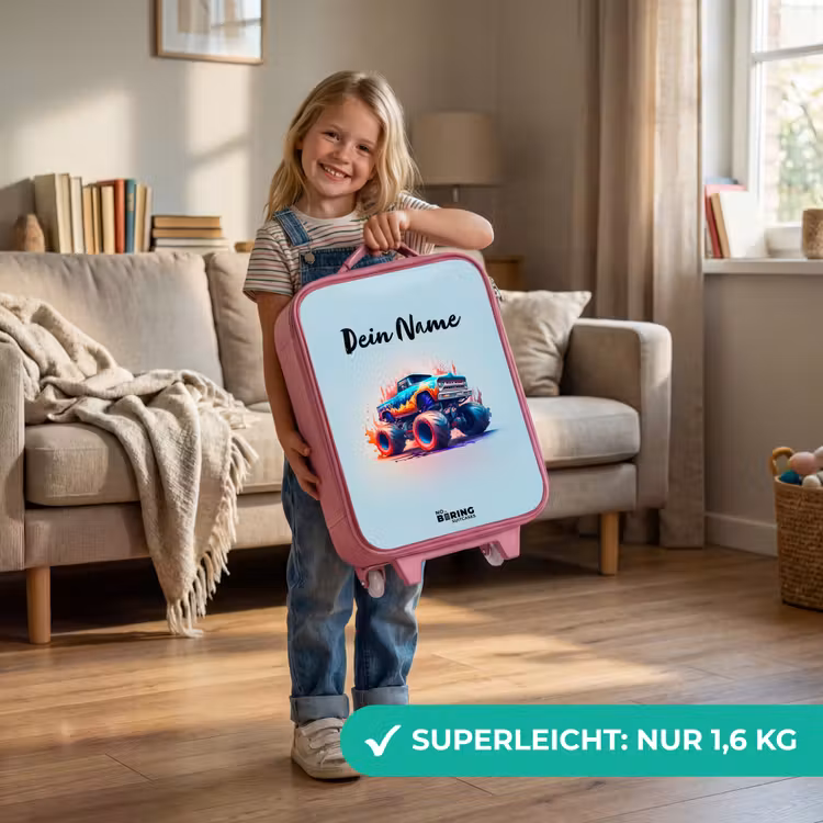 Kinderkoffer Rosa - Fierce Wheels — 3