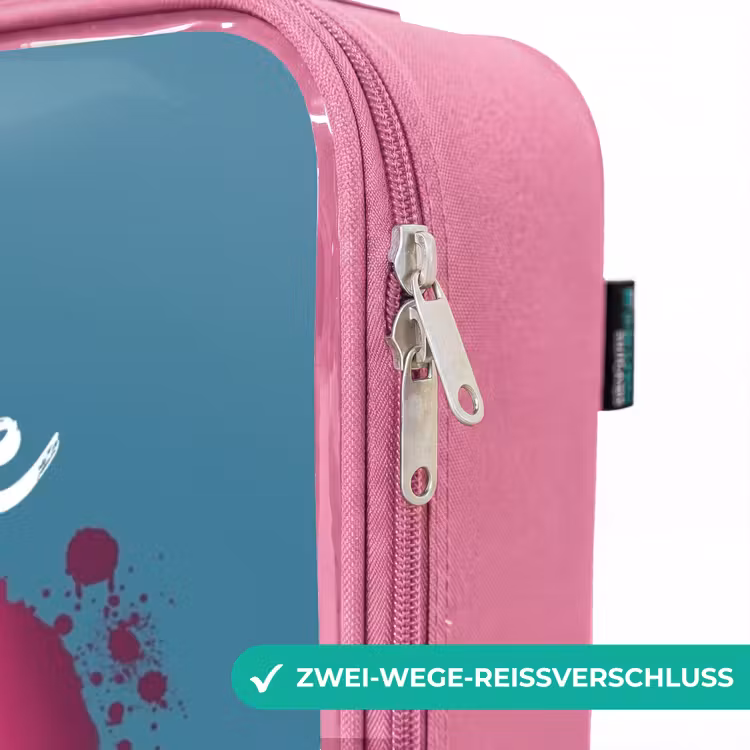 Kinderkoffer Rosa - Monster-Räder — 5