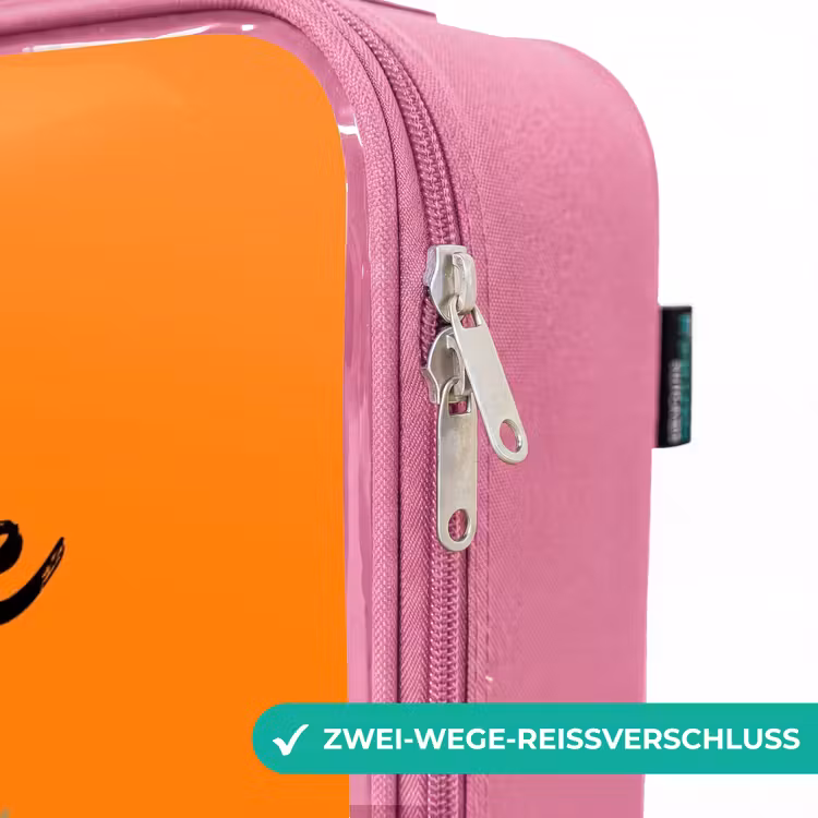 Kinderkoffer Rosa - Regenbogen-Räder — 5