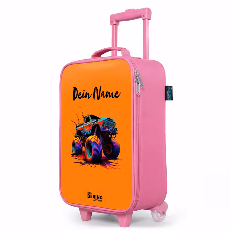 Kinderkoffer Rosa - Regenbogen-Räder — 8