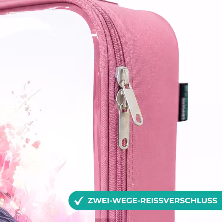 Kinderkoffer Rosa - Aquarell Pferd in Farbexplosion — 5