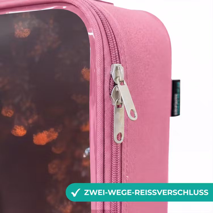 Kinderkoffer Rosa - Goldbraunes Pferd zwischen Blumen — 5