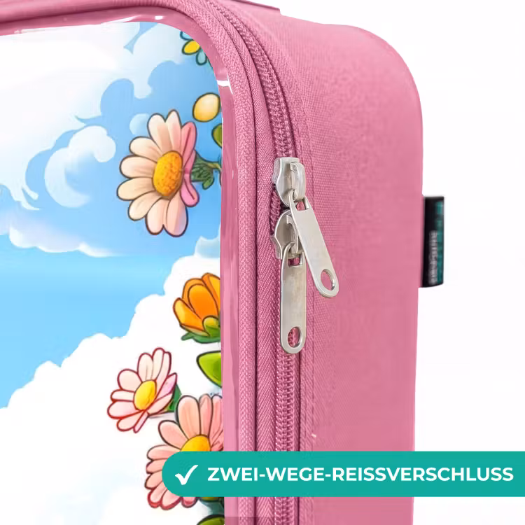 Kinderkoffer Rosa - Niedliche Biene zwischen Blumen — 5