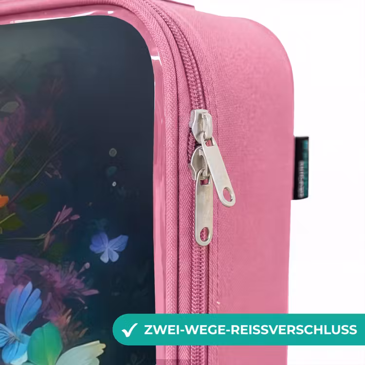Kinderkoffer Rosa - Pferd in bunten Blumen — 5