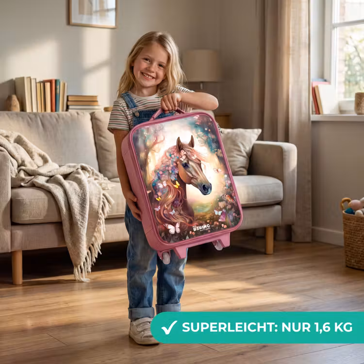 Kinderkoffer Rosa - Schmetterlingsstute — 3