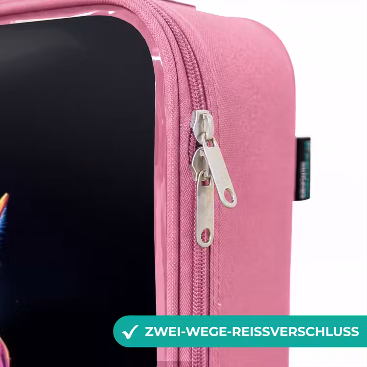 Kinderkoffer Rosa - Seitenansicht eines Pferdes mit einer feurigen Mähne — 5