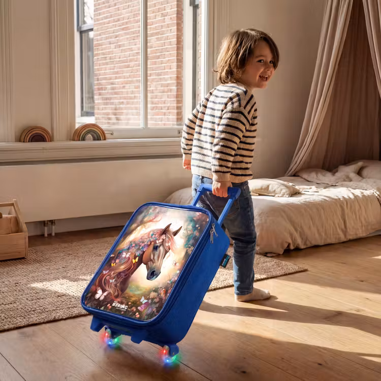 Kinderkoffer Blau - Schmetterlingsstute — 2