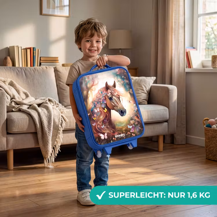 Kinderkoffer Blau - Schmetterlingsstute — 3