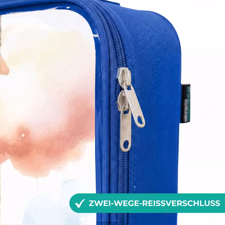 Kinderkoffer Blau - Schaukelndes Baby-Einhorn — 5