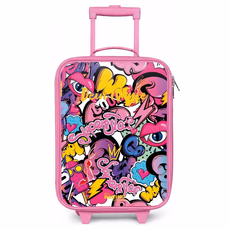 Kinderkoffer Rosa - Girly Graffiti — 1
