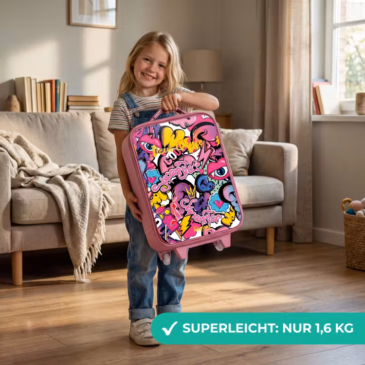 Kinderkoffer Rosa - Girly Graffiti — 3