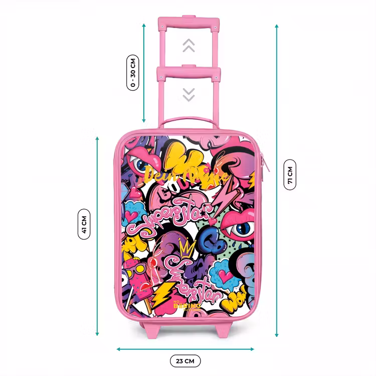Kinderkoffer Rosa - Girly Graffiti — 7