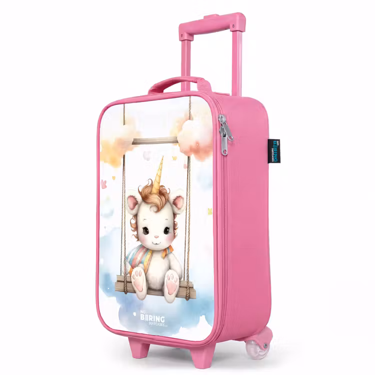 Kinderkoffer Rosa - Schaukelndes Baby-Einhorn — 8