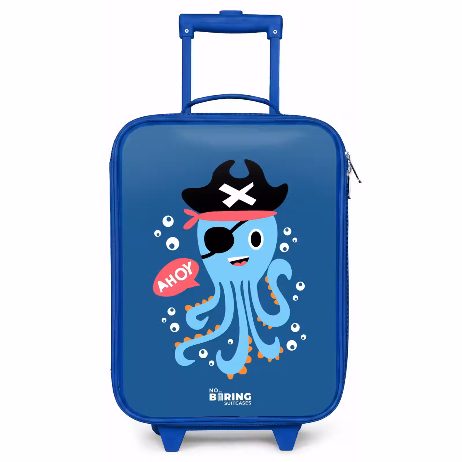 Kinderkoffer Blau - Piratenkrake mit Hut — 1
