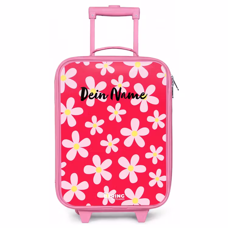 Kinderkoffer Rosa - Gänseblümchenmanie hotpink — 1