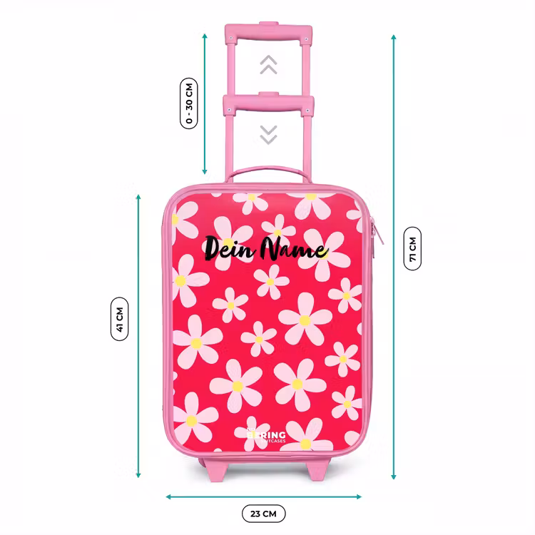 Kinderkoffer Rosa - Gänseblümchenmanie hotpink — 7