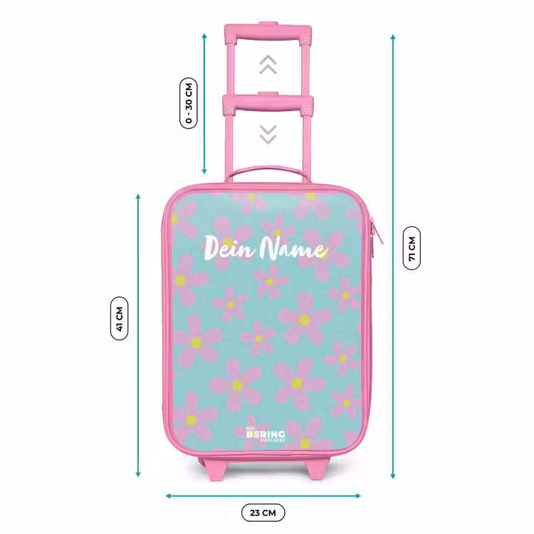 Kinderkoffer Rosa - Gänseblümchenmanie Minze — 7
