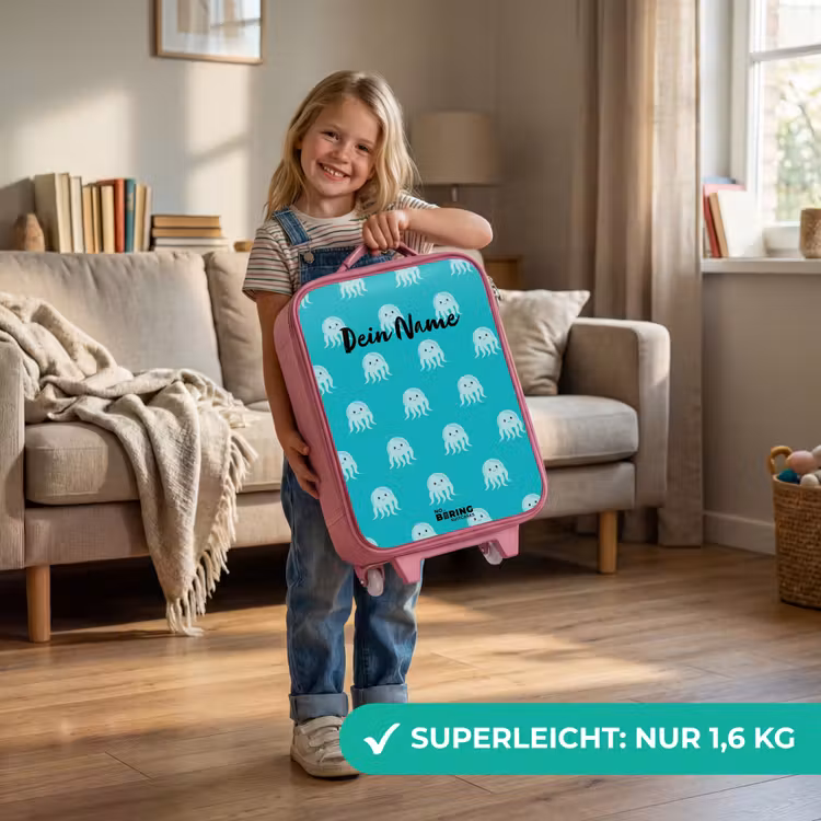 Kinderkoffer Rosa - Niedliche Qualle — 3