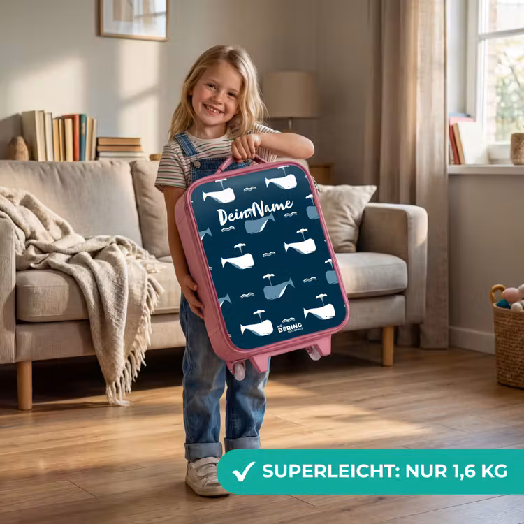 Kinderkoffer Rosa - Welt der Wale — 3