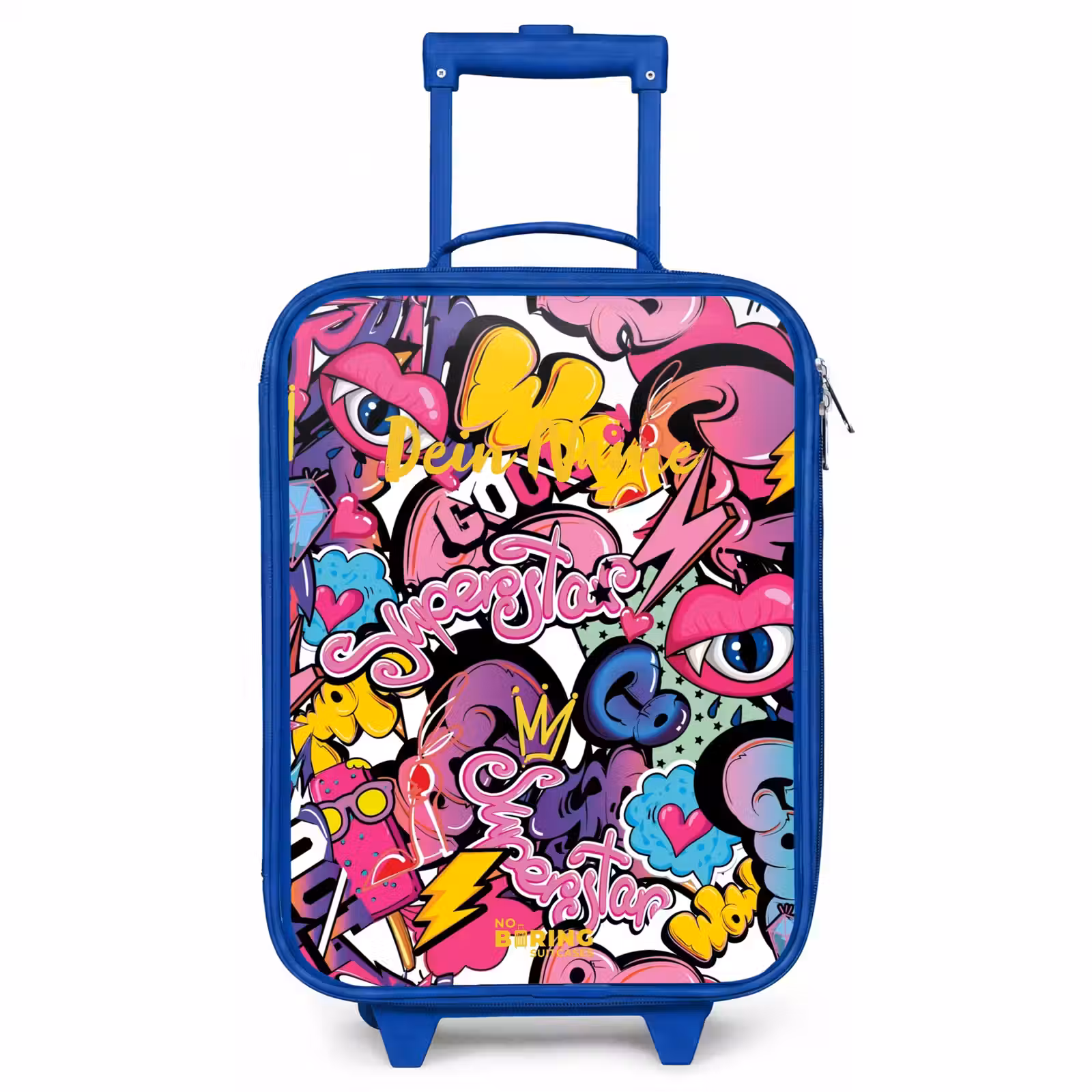 Kinderkoffer Blau - Girly Graffiti — 1
