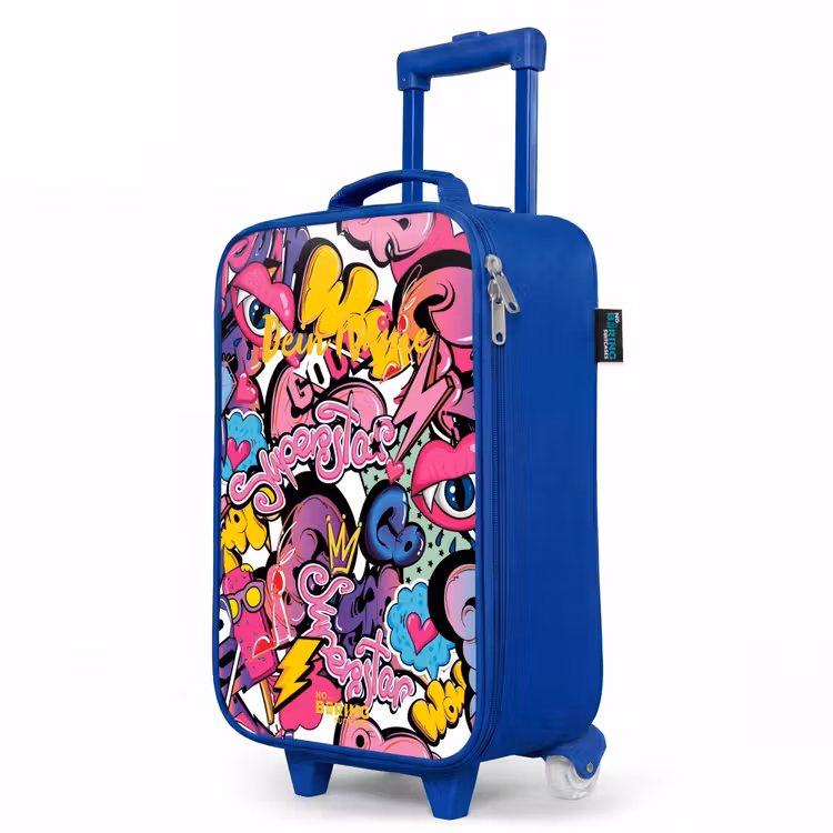 Kinderkoffer Blau - Girly Graffiti — 8