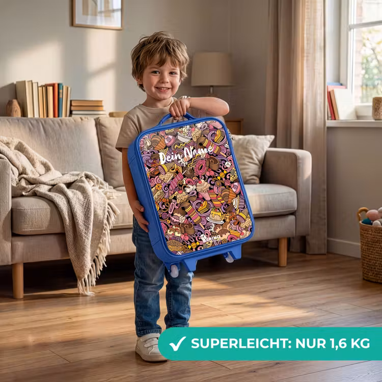 Kinderkoffer Blau - Süße Überraschungen — 3