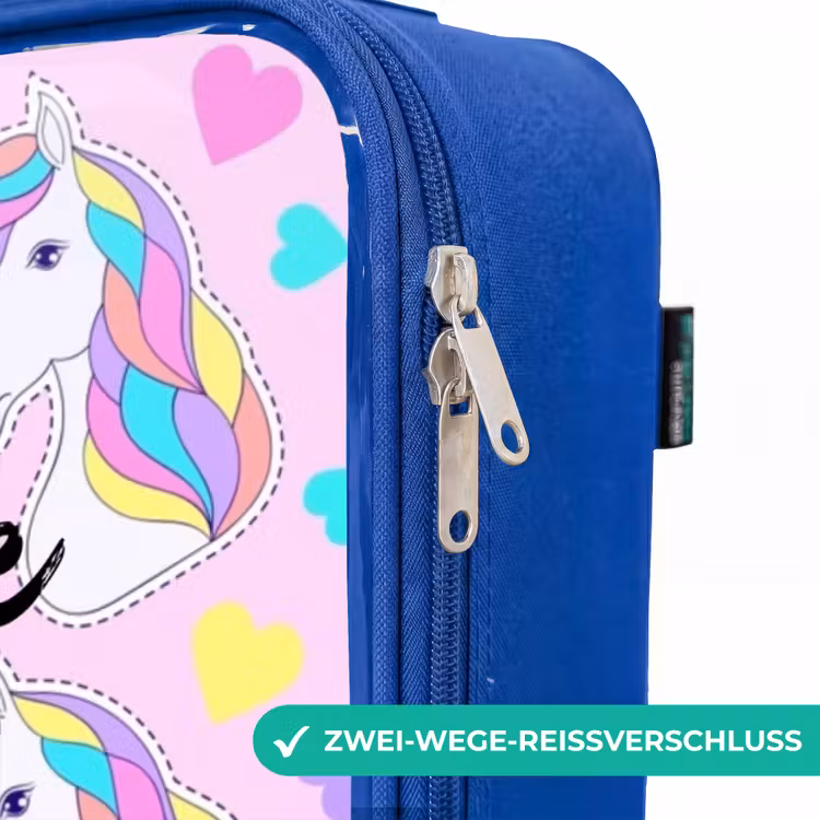 Kinderkoffer Blau - Einhorn-Euphorie — 5