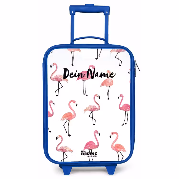Kinderkoffer Blau - Flamingo-Party — 1