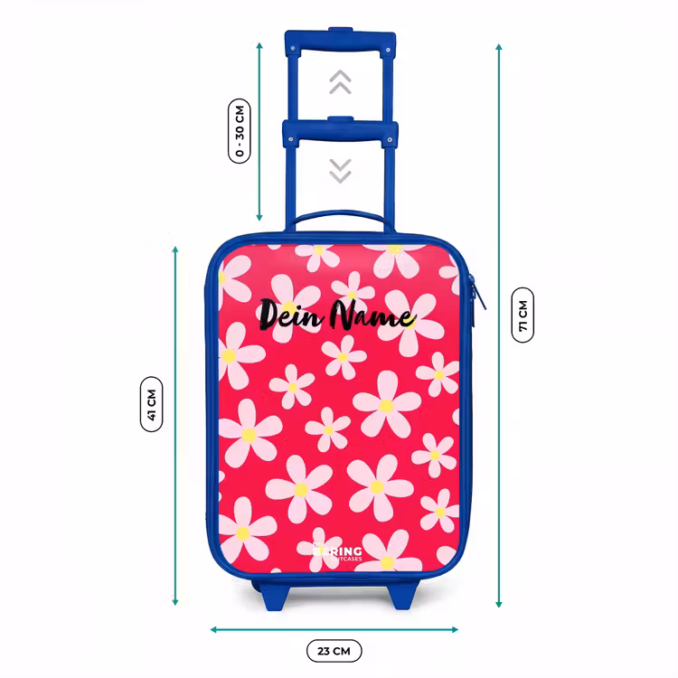Kinderkoffer Blau - Gänseblümchenmanie hotpink — 7