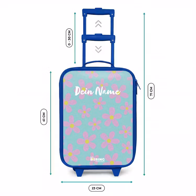 Kinderkoffer Blau - Gänseblümchenmanie Minze — 7