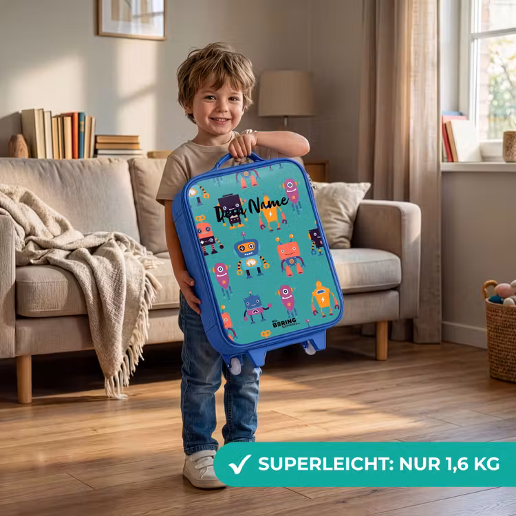 Kinderkoffer Blau - Robo-Rave — 3